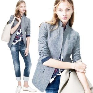 J Crew Regent chambray blue blazer-size 2